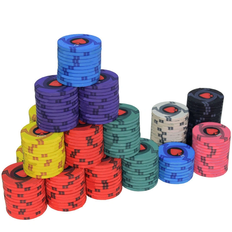 Factory Supply Customized UV Colorful Poker Chip Case 1000 Luxury Cheap Custom 10g Ceramic Poker Chips with Custom Logo